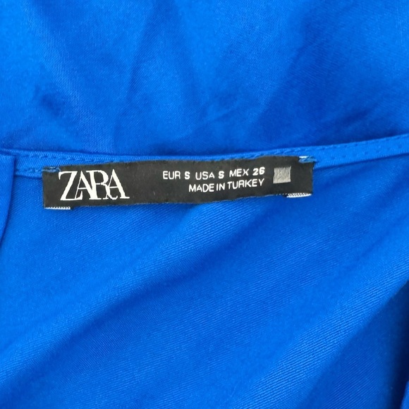 ZARA High Neck Open Back Satin Mini Halter Dress small - Picture 8 of 8